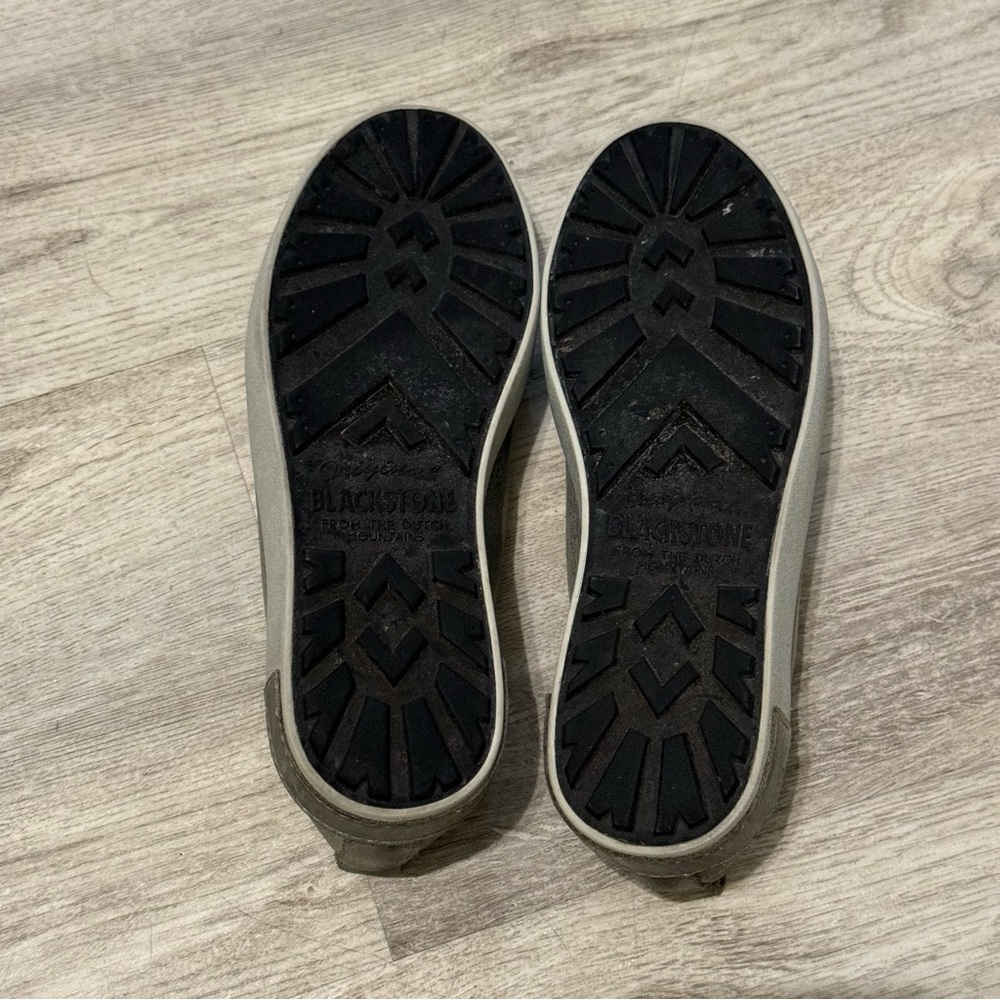 BLACKSTONE Gray FULL LEATHER Women's Fashion Sneakers SIZE 36 EUC WORN ONCE - Picture 10 of 14